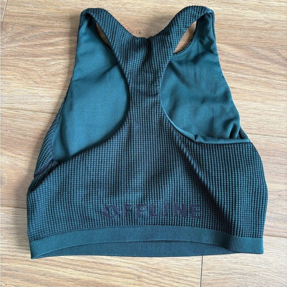 Offline‎ by Aerie Crop Halter Ribbed Sports Bra Athleisure Running Pickleball - Picture 3 of 6